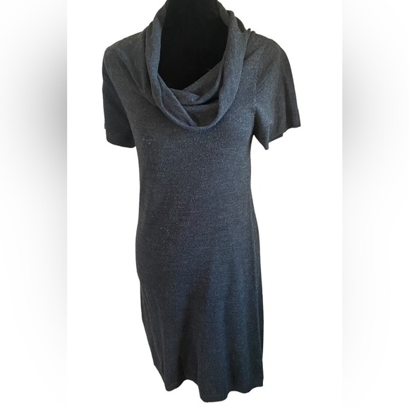Wishes Wishes Wishes cowl neck sweater dress or tunic in charcoal SZ Lg junior - Picture 1 of 5